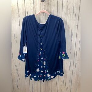 NEW Terra and Sky Plus Size 0X (14W) Blouse